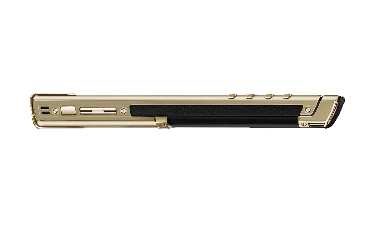 Vertu Signature 18Ct Real Gold Black Ceramic Keypad Mobile - Image 6