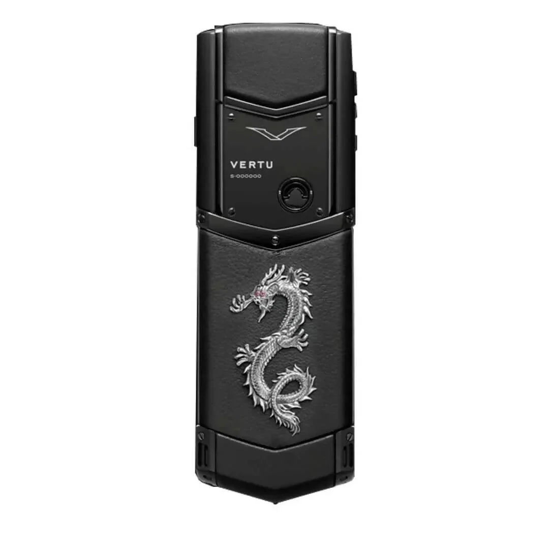 Vertu Signature Dragon Full Black Luxury Mobile Phone - Image 3