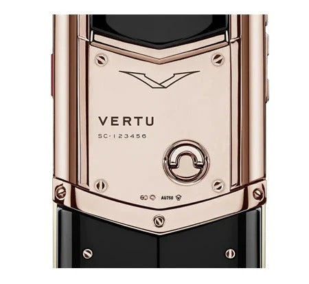 Vertu Signature S Rose Gold Black Ceramic Keypad Mobile Phone - Image 3